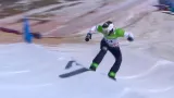 1. jízdy V. Hopjakové, K. Louthanové a S. Veselkové v kvalifikaci snowboardcrossařek