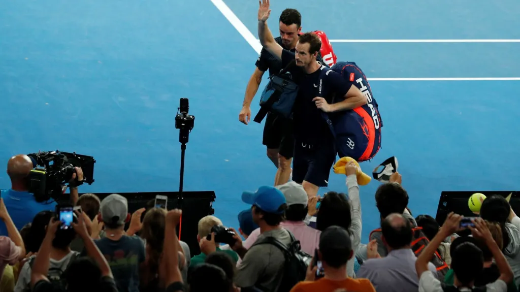 Andy Murray se loučí s diváky na Australian Open