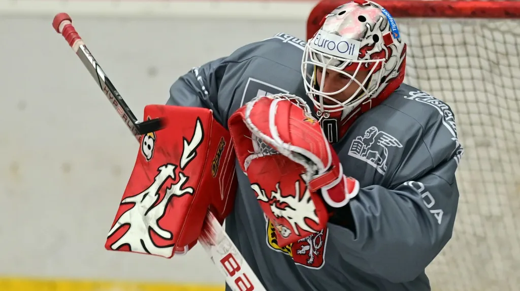 Ondřej Kacetl při tréninku s reprezentací