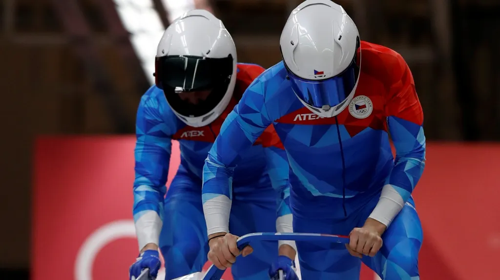 Český dvojbob Dominik Dvořák – Jakub Nosek