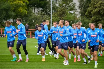 Trénink fotbalové reprezentace