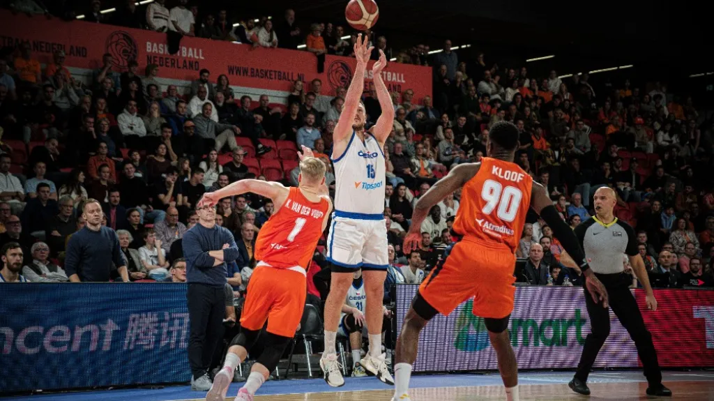 Martin Peterka v utkání proti Nizozemsku