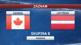 Záznam utkání Kanada - Lotyšsko