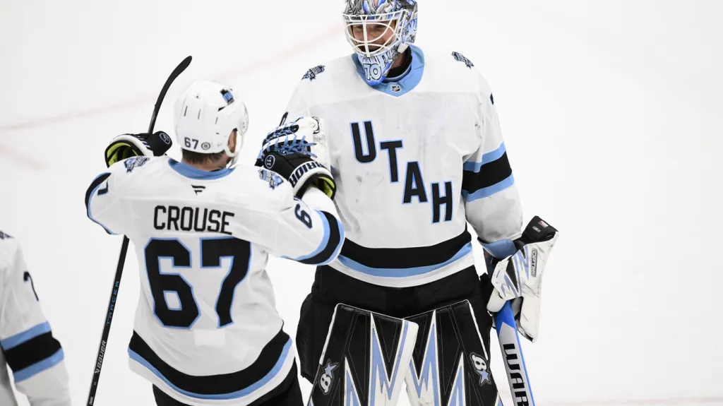 Karel Vejmelka v dresu Utahu