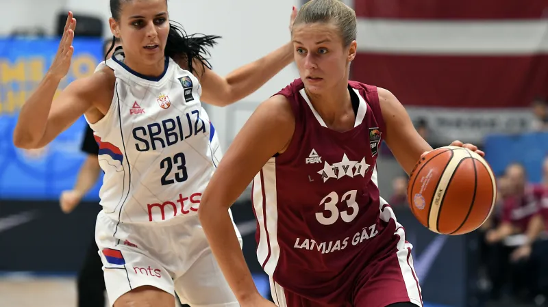 Lotyšské basketbalistky přešly přes Srbsko