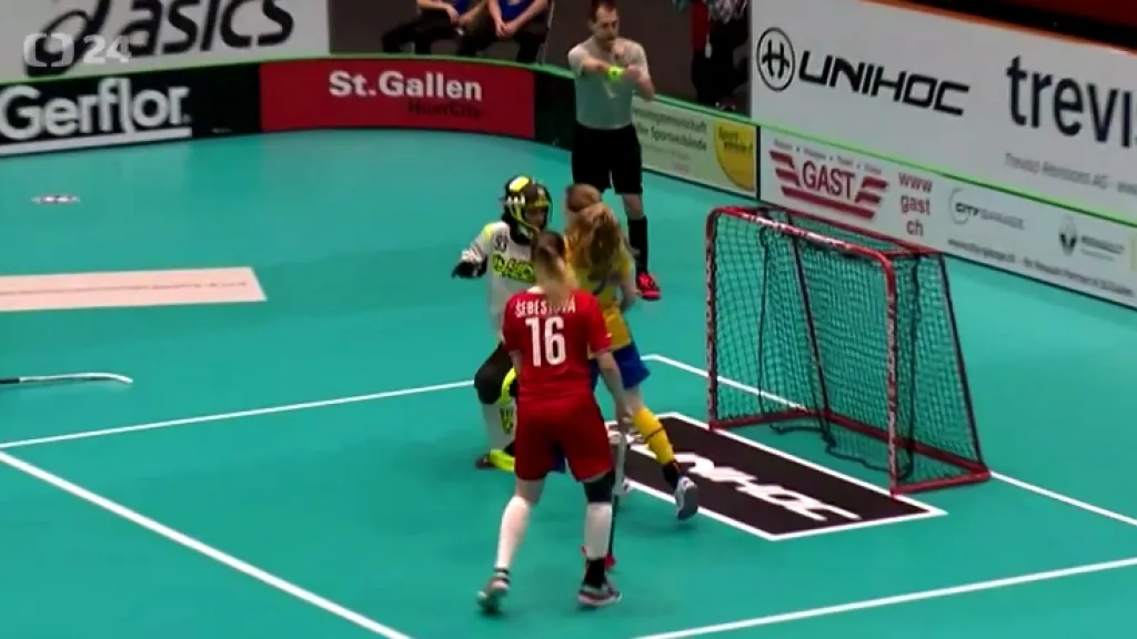 Mladé florbalistky podlehly Švédkám vysoko 2:13