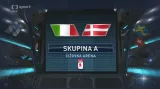 Důležité momenty 1. třetiny v utkání Itálie - Dánsko
