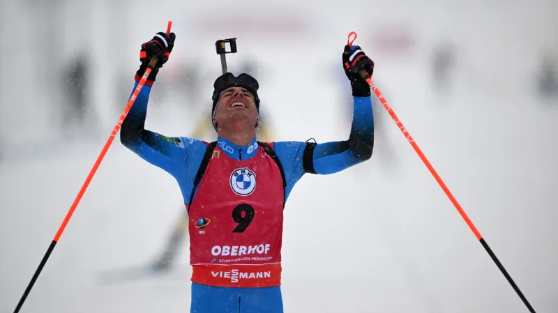 Sestřih stíhacího závodu SP biatlonistů v Oberhofu