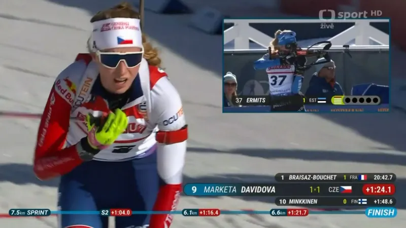 Sestřih sprintu biatlonistek v Soldier Hollow