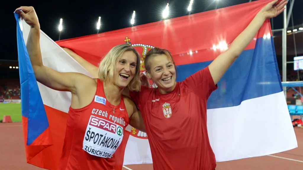 Barbora Špotáková a Tatjana Jelačová