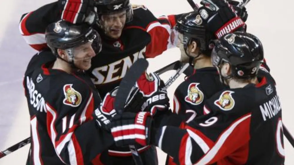 Radost hráčů Ottawy