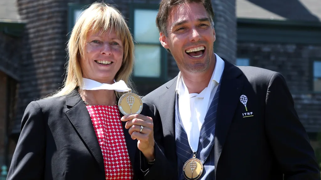 Helena Suková při uvedení do tenisové síně slávy