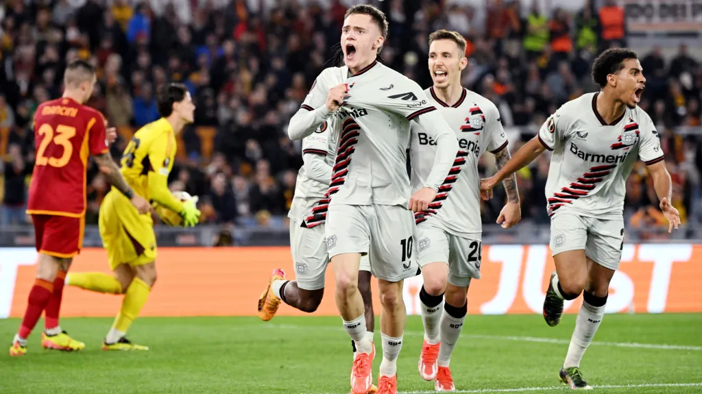 Radost fotbalistů Leverkusenu