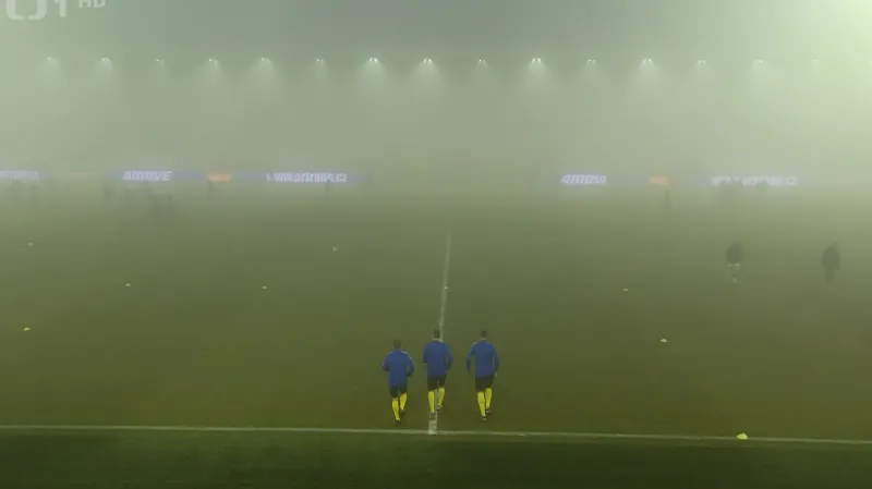 Čtvrtfinále poháru mezi Jabloncem a Plzní zhatila mlha
