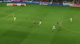 Šance v utkání ČR - Lotyšsko: Šabala netrefil prázdnou bránu (87. min.)