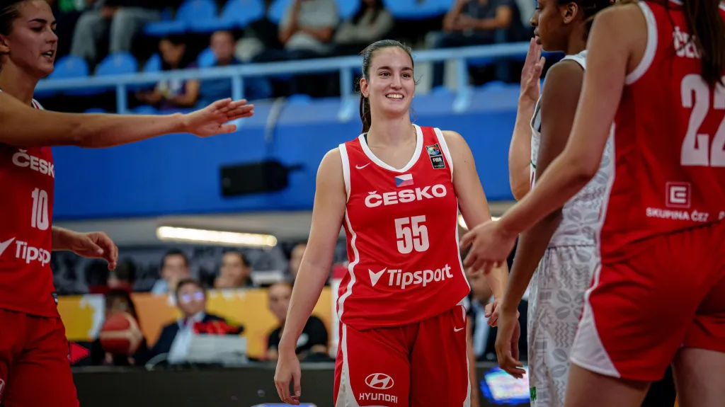 České basketbalistky v utkání předkvalifikace mistrovství světa