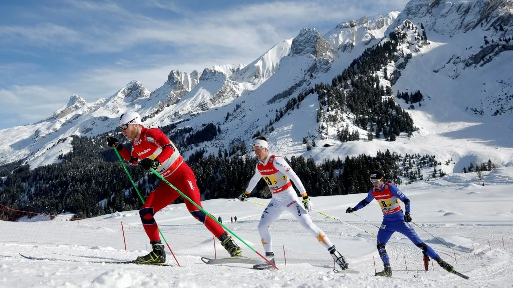 Závod štafet v La Clusaz