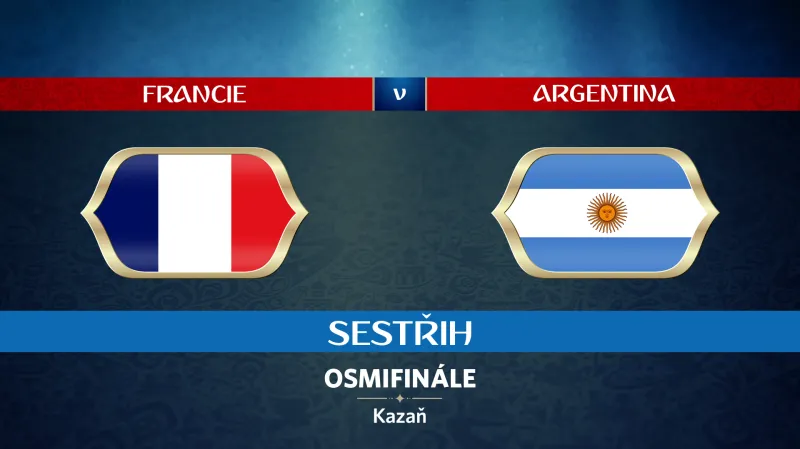 Sestřih utkání Francie - Argentina