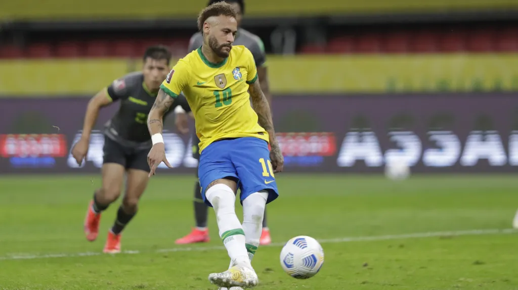 Neymar v utkání s Ekvádorem