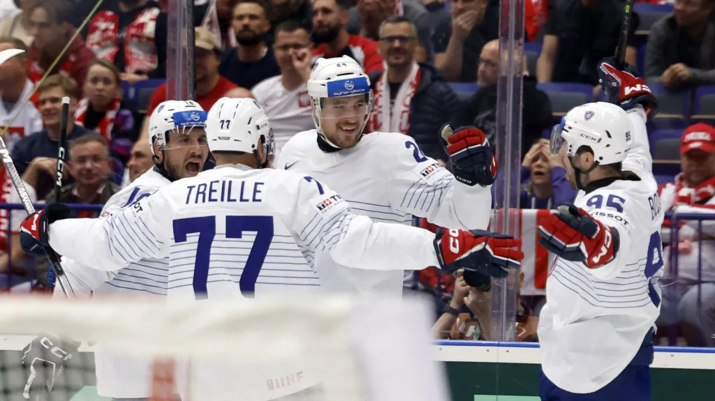 Radost hokejistů Francie