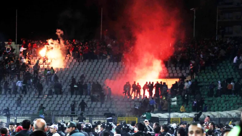 Ochozy na stadionu v Port Saíd
