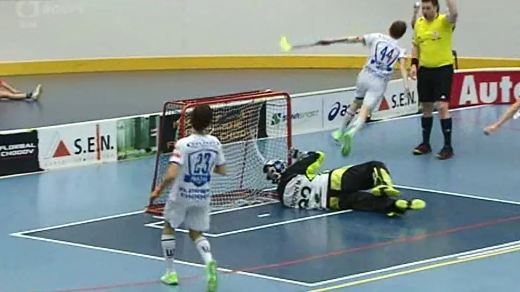 Sestřih a ohlasy florbalového utkání Chodov - Mladá Boleslav