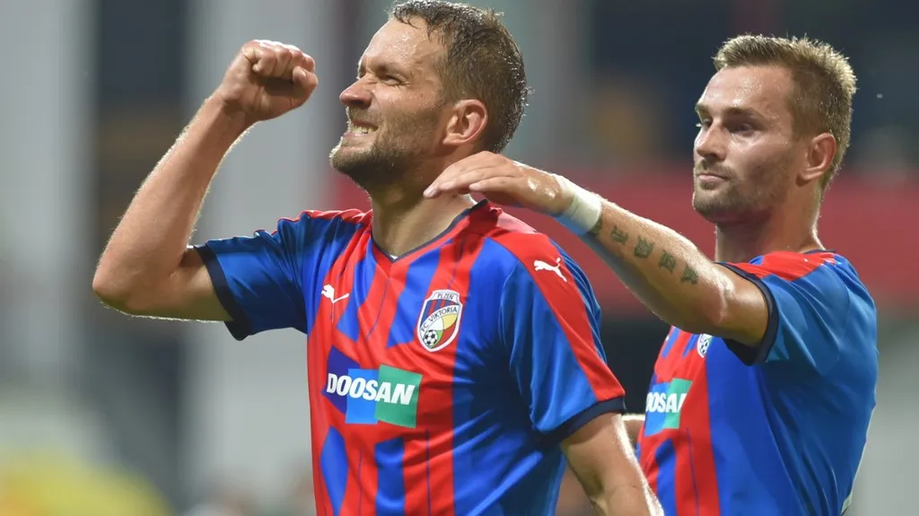 Marek Bakoš se raduje z postupu Plzně