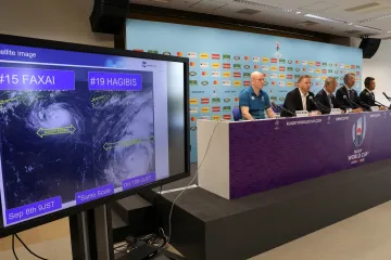 Tajfun ohrožuje MS v ragby