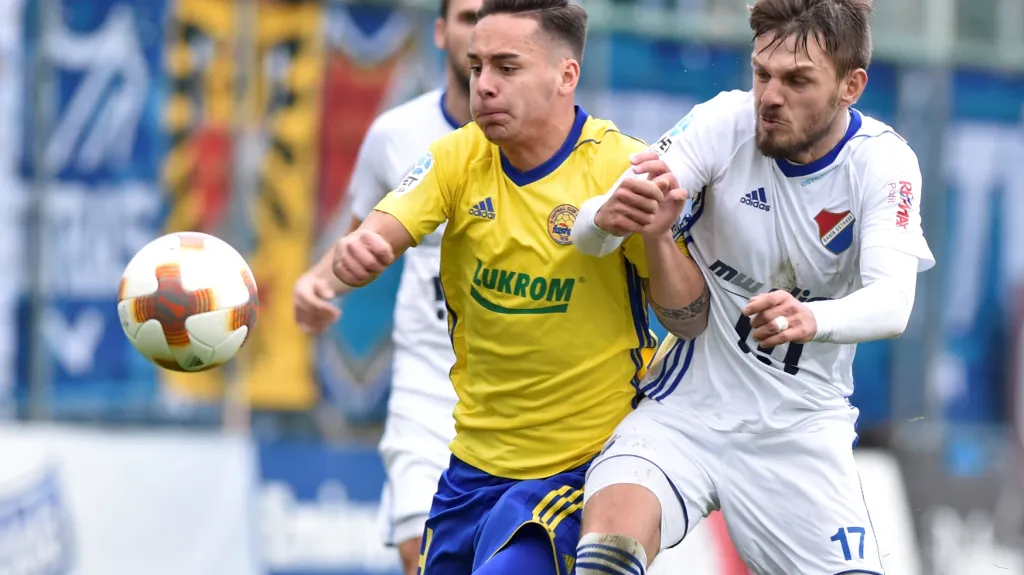 Daniel Holzer ze Zlína a Milan Jirásek z Baníku