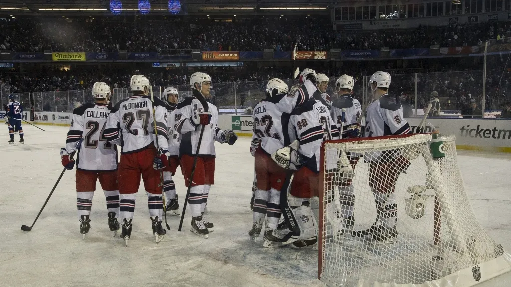Radost hokejistů New York Rangers