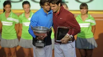 Rafael Nadal a Roger Federer