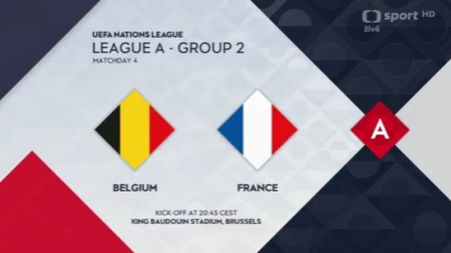 Sestřih utkání Belgie – Francie
