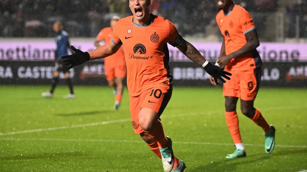 Lautaro Martínez z Interu Milán se raduje z gólu