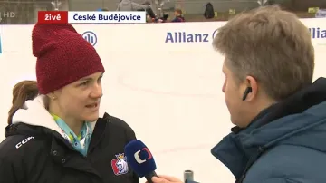 Karolína Erbanová o tréninku hokeje na Olympijském festivalu