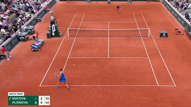 Závěrečný gem utkání Karolína Plíšková - Kučová