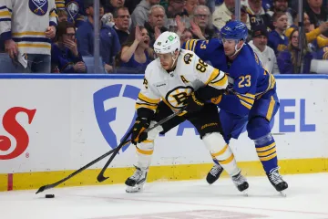 David Pastrňák proti Buffalu Sabres