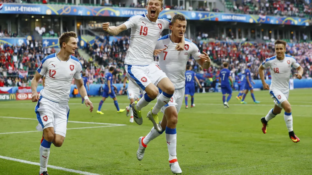 Radost českých fotbalistů