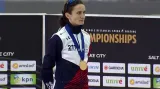 Ceremoniál po triumfu Sáblíkové na 3000 metrů v Salt Lake City
