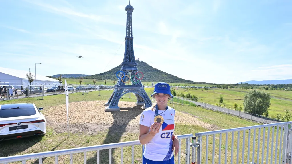 Kateřina Siniaková na Olympijském festivalu u jezera Most