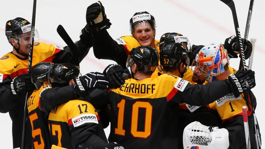 Slavící němečtí hokejisté