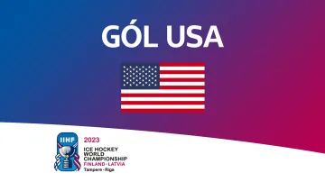 Gól v utkání USA – Lotyšsko: Grimaldi – 1:1 (10. min.)