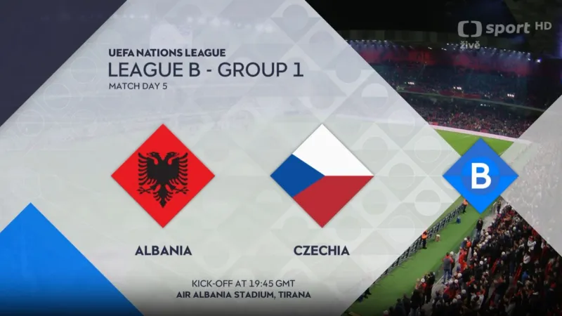 Sestřih utkání Albánie – Česko