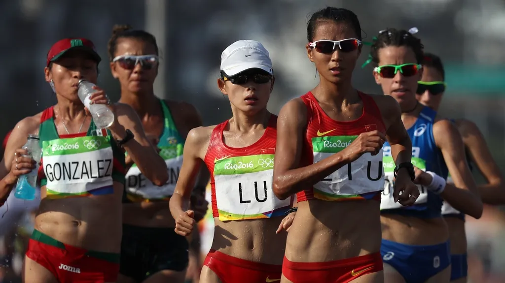 Trio nejlepších chodkyň v olympijském závodě 