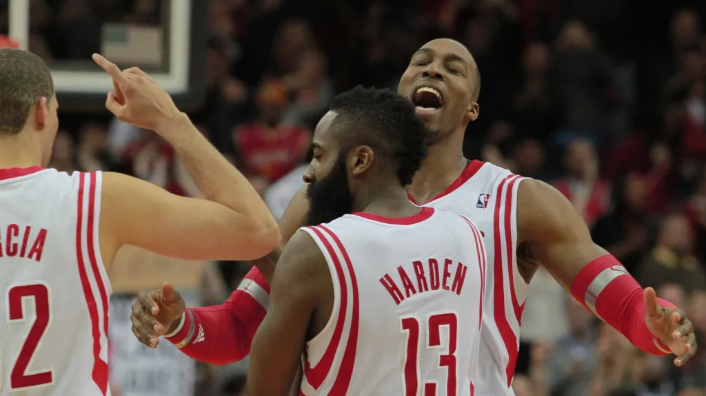 Radost basketbalistů Houstonu