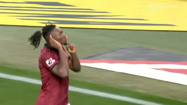 Gól v utkání Slavia – Sparta: 2:1 – Olatunji (55. min.)