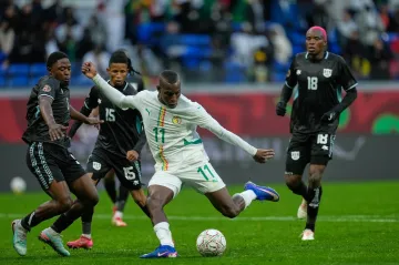 Nicolas Jackson ze Senegalu dává gól Botswaně