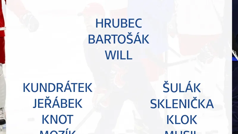 Předpokládaná sestava českých hokejistů pro OH – brankáři a obrana