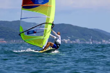 Karel Lavický v olympijské regatě
