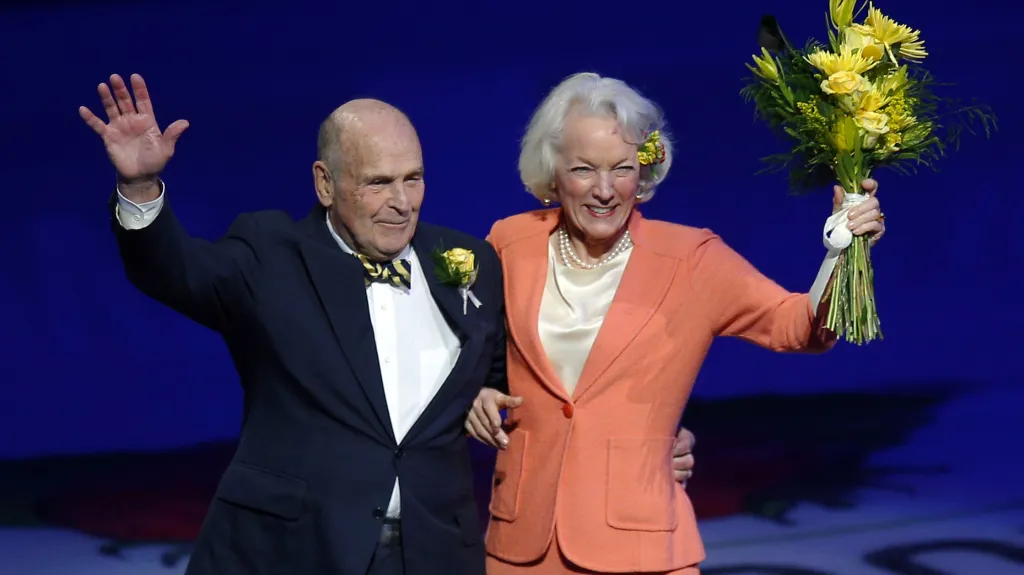 Dick Button a Tenley Albrightová