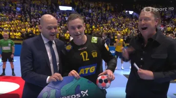 Závěr utkání Švédsko – Chorvatsko